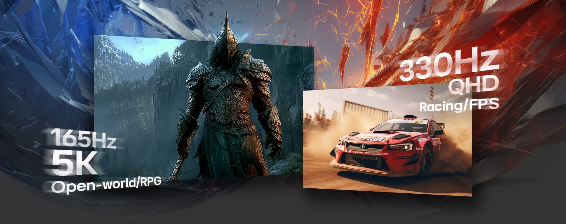 LG UltraGear gaming monitor (27GM950B) supports Dual Mode, offering 165Hz at 5K and 330Hz at QHD for games from RPG to FPS
