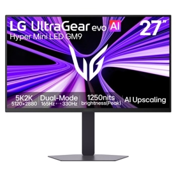 27-инчов UltraGear evo GM9, Hyper Mini LED 5K гейминг монитор1