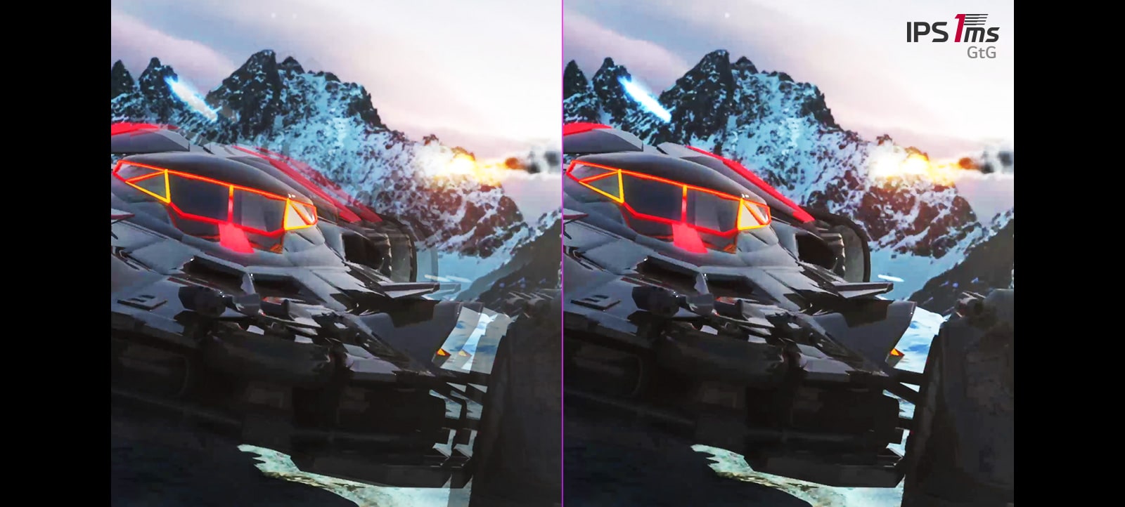 сравнение на остатъчното изображение при IPS 5 ms и при IPS 1 ms