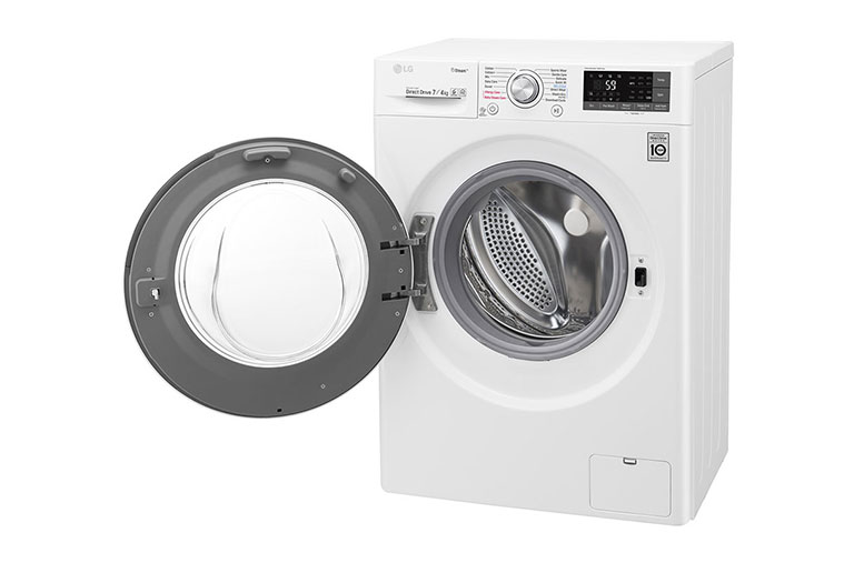 LG Slim комбинирана пералня със сушилня с и 7/4 кг капацитет, F2J7HG2W, thumbnail 6