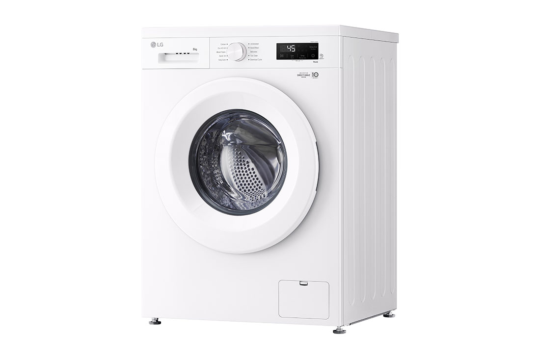 LG 7 кг, макс. 1200 оборота/мин., Перална машина с пара, Изглед от дясна страна, F2X10S7NWH, thumbnail 10