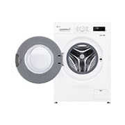 LG 7 кг, макс. 1200 оборота/мин., Перална машина с пара, Изглед отпред с отворена врата, F2X10S7NWH, thumbnail 2