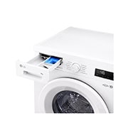 LG 7 кг, макс. 1200 оборота/мин., Перална машина с пара, Изглед към чекмеджето за препарати, F2X10S7NWH, thumbnail 6