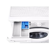 LG 7 кг, макс. 1200 оборота/мин., Перална машина с пара, Перспективен изглед отгоре към чекмеджето за препарати, F2X10S7NWH, thumbnail 7