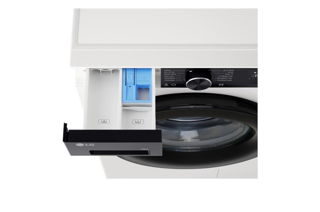 LG 10 кг, макс. 1400 оборота/мин., Перална машина с пара, AI DD™ и WiFi , Перална машина LG - размери и монтаж, F4X5N10NHK, thumbnail 7