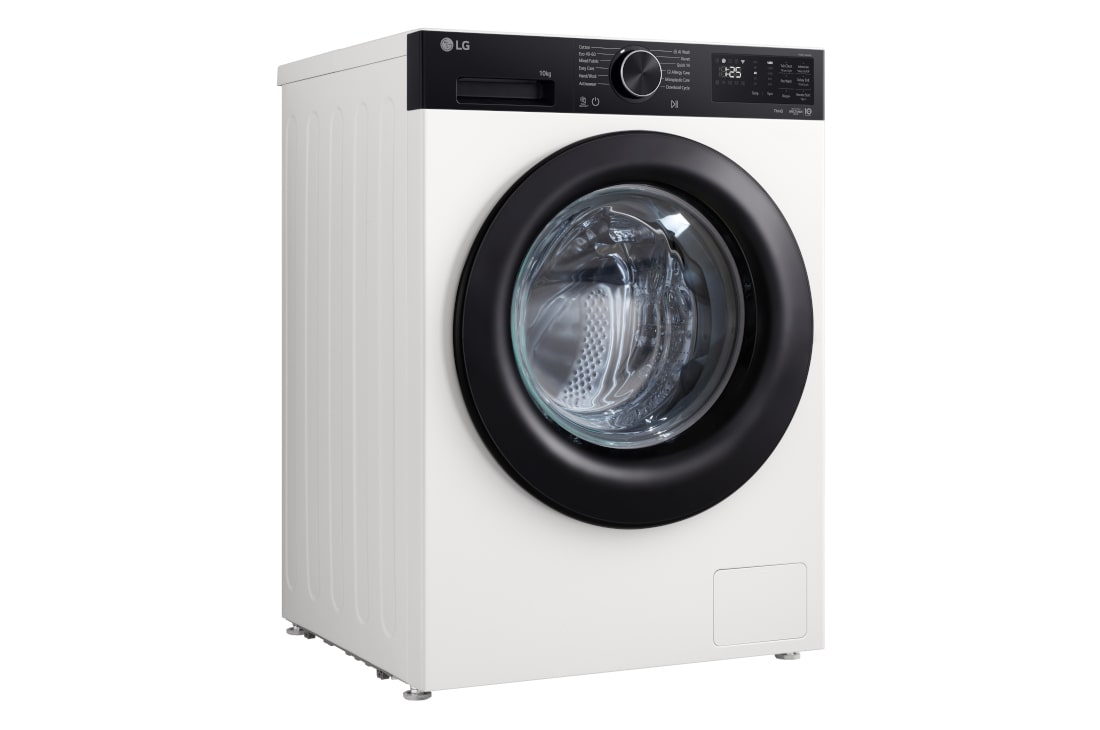 LG 10 кг, макс. 1400 оборота/мин., Перална машина с пара, AI DD™ и WiFi , Интериорен кадър с перална машина с предно зареждане на LG, F4X5N10NHK, thumbnail 8