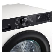 LG 10 кг, макс. 1400 оборота/мин., Перална машина с пара, AI DD™ и WiFi , Изображение, показващо намаляване на емисиите на микропластмаси с до 60% на фона на изображение, изобразяващо вълни, F4X5N10NHK, thumbnail 4