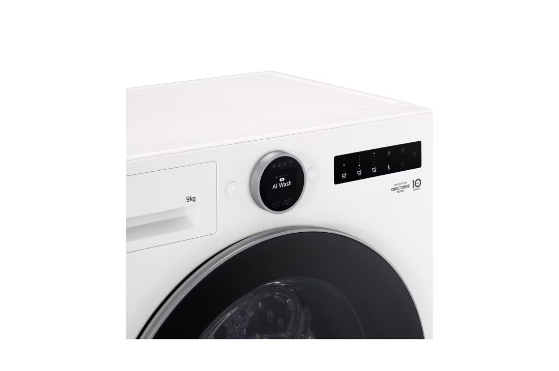 LG 9 кг, макс. 1400 оборота/мин., Перална машина с пара, TurboWash™360, AI DD™ и WiFi , Slim дизайн, Изглед на барабана, F2X70S9TWS, thumbnail 4