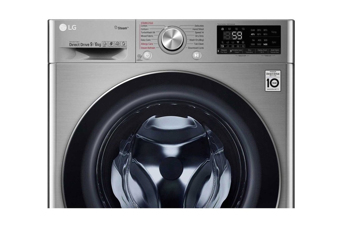 LG Капацитет 9/6kg и SteamTM технология, EcoHybrid комбинирана пералня, F4DV709H2T, thumbnail 6