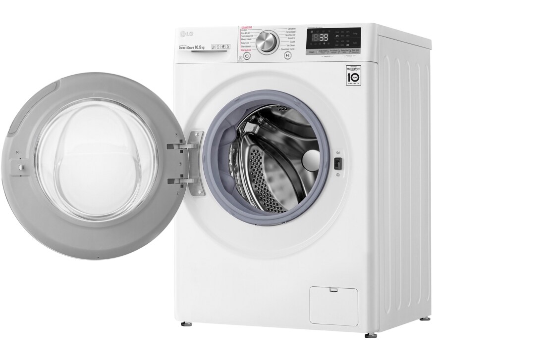LG 10,5 кг, макс. 1400 оборота/мин, Перална машина с пара, TurboWash™360, AI DD™ и WiFi , F4WV710S2E, thumbnail 11