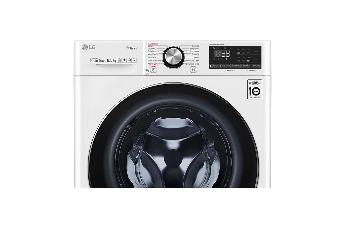 LG 8,5 кг капацитет, макс. 1200 оборота / мин, перална машина с пара, TurboWash ™ 360, AI DD™ и WIFI, Slim, F2WV9S8P2, F2WV9S8P2, thumbnail 6