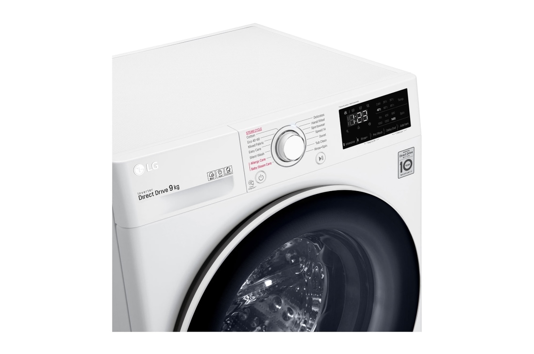 LG 9 кг, макс. 1400 оборота/мин, Перална машина с пара, AI DD™ технология, F4WV329S0E, F4WV329S0E, thumbnail 4