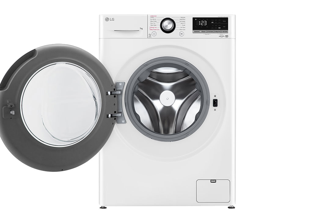 LG 7 кг, макс. 1200 оборота/мин, Перална машина с пара, AI DD™ технология, Slim дизайн, F2WV3S7S6E, F2WV3S7S6E, thumbnail 2