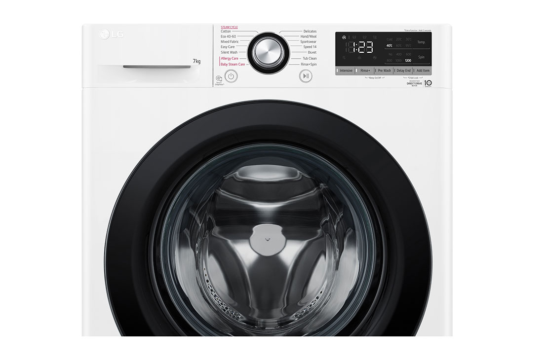 LG 7 кг, макс. 1200 оборота/мин, Перална машина с пара, AI DD™ технология, Slim дизайн, F2WV3S7S6E, F2WV3S7S6E, thumbnail 4