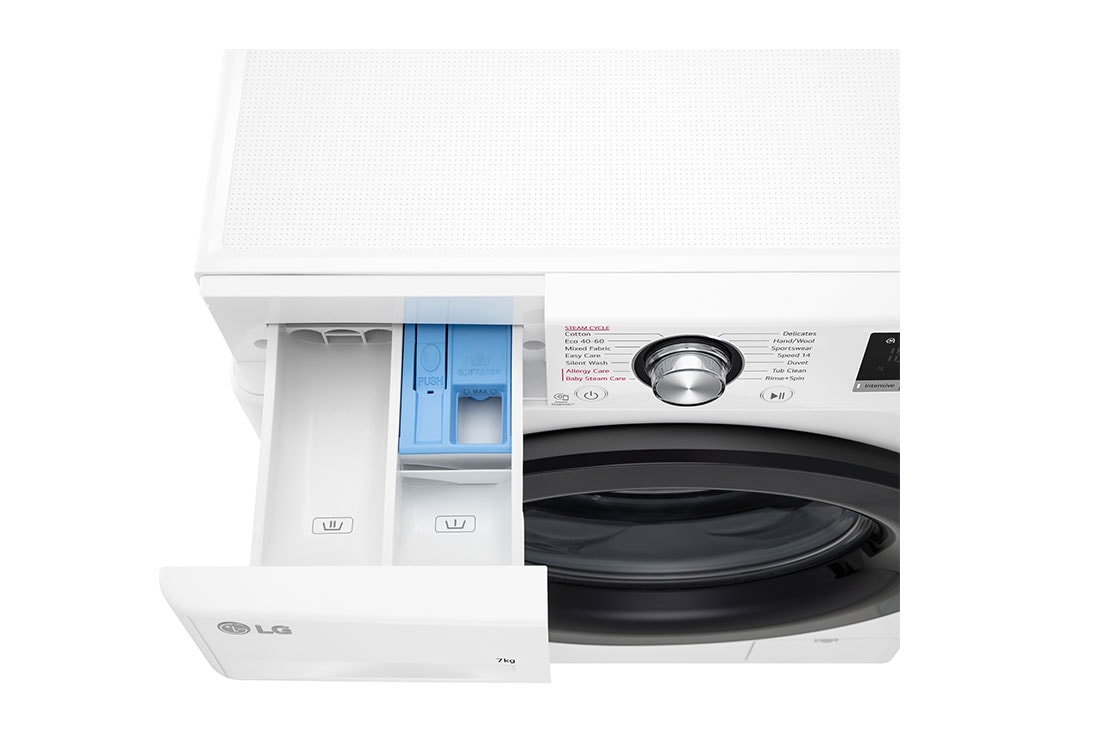 LG 7 кг, макс. 1200 оборота/мин, Перална машина с пара, AI DD™ технология, Slim дизайн, F2WV3S7S6E, F2WV3S7S6E, thumbnail 6