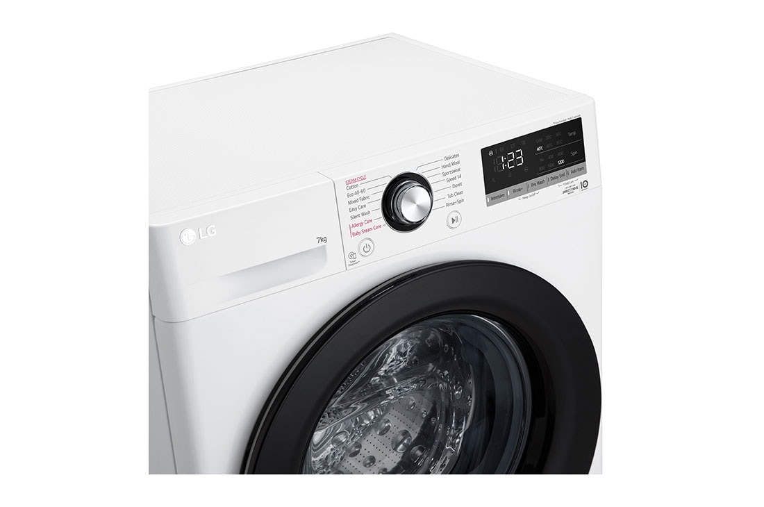 LG 7 кг, макс. 1200 оборота/мин, Перална машина с пара, AI DD™ технология, Slim дизайн, F2WV3S7S6E, F2WV3S7S6E, thumbnail 7