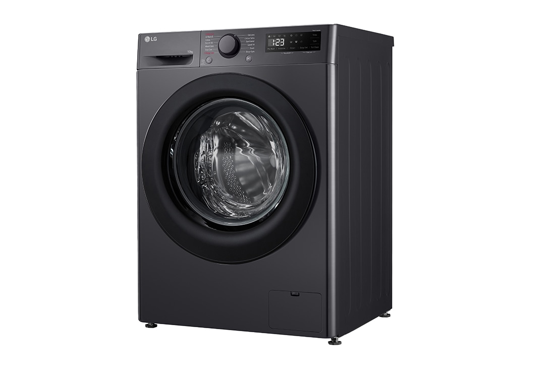 LG 10 кг, макс. 1400 оборота/мин., Перална машина с пара, AI DD™ технология, Изглед от дясна страна, F4WR510SBM, thumbnail 12