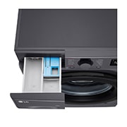 LG 10 кг, макс. 1400 оборота/мин., Перална машина с пара, AI DD™ технология, Изглед към чекмеджето за препарати, F4WR510SBM, thumbnail 7