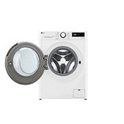 LG 10 кг, макс. 1400 оборота/мин., Перална машина с пара, TurboWash™360 и AI DD™ технология, Изглед отпред с отворена врата, F4WR510S0W, thumbnail 2