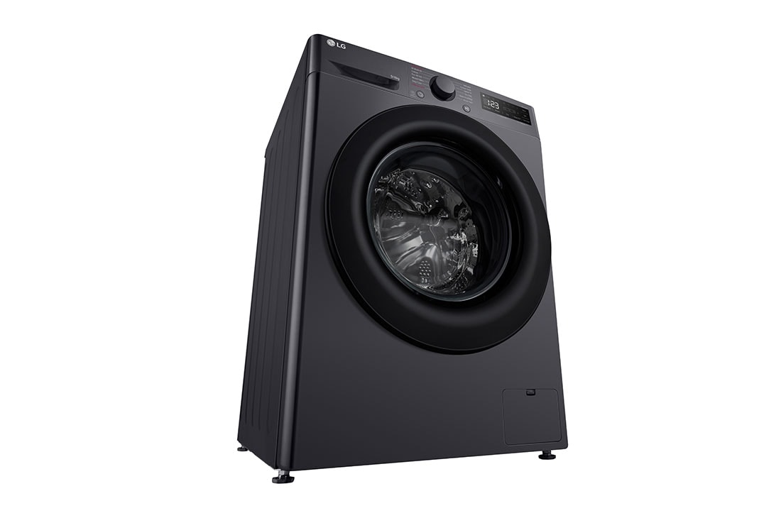 LG 9/6 кг, макс. 1400 оборота/мин., Пералня със сушилня с пара, AI DD™ технология, Перспективен изглед от ляво, F4DR509SBM, thumbnail 10