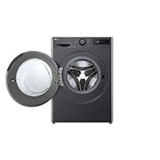 LG 9/6 кг, макс. 1400 оборота/мин., Пералня със сушилня с пара, AI DD™ технология, Изглед отпред с отворена врата, F4DR509SBM, thumbnail 2
