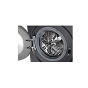 LG 9/6 кг, макс. 1400 оборота/мин., Пералня със сушилня с пара, AI DD™ технология, Изглед на барабана, F4DR509SBM, thumbnail 3