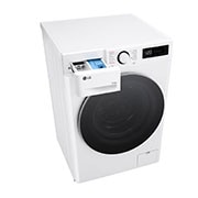 LG 10/6 кг, макс. 1400 оборота/мин., Пералня със сушилня с пара, TurboWash360™ и AI DD™ технология, Изглед от дясна страна към чекмеджето за препарати, F4DR510S1W, thumbnail 9