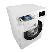 LG 9 кг, макс. 1400 оборота/мин., Перална машина с пара, Перспективен изглед отгоре, F4J3VS6WE, thumbnail 8