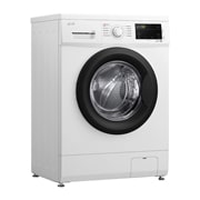 LG 6,5 кг, макс. 1200 оборота/мин., Перална машина с пара, Slim дизайн, Изглед от лява страна, F2J3WSBWE, thumbnail 3