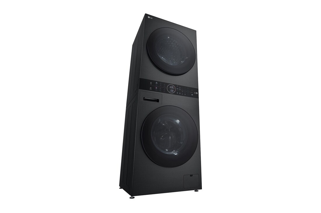 LG  WashTower™, 12/10 кг, макс. 1400 оборота/мин.,  Steam™, TurboWash™360, Автоматично почистване на кондензатора и ThinQ™ WiFi , WT1210BBF, thumbnail 11