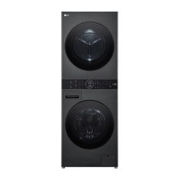 LG  WashTower™, 12/10 кг, макс. 1400 оборота/мин.,  Steam™, TurboWash™360, Автоматично почистване на кондензатора и ThinQ™ WiFi 2