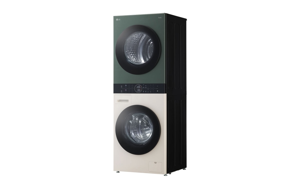 LG  WashTower™, 12/10 кг, макс. 1400 оборота/мин.,  Steam™, TurboWash™360, Автоматично почистване на кондензатора и ThinQ™ WiFi , WT1210EGF, WT1210EGF, thumbnail 3