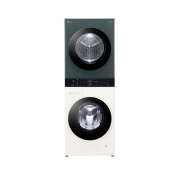 LG  WashTower™, 12/10 кг, макс. 1400 оборота/мин.,  Steam™, TurboWash™360, Автоматично почистване на кондензатора и ThinQ™ WiFi 1