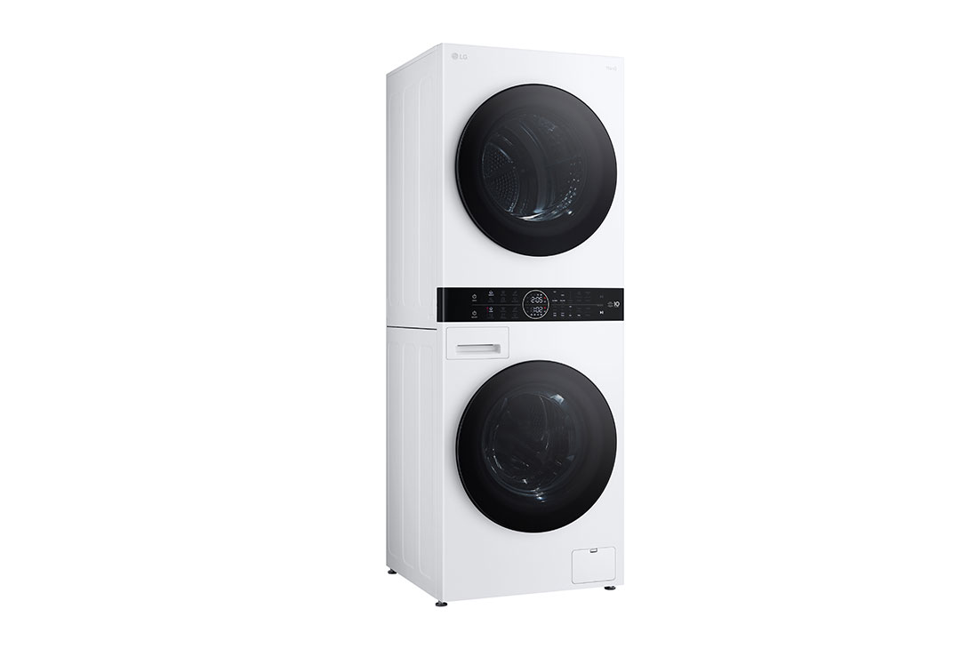 LG  WashTower™, 12/10 кг, макс. 1400 оборота/мин.,  Steam™, TurboWash™360, Автоматично почистване на кондензатора и ThinQ™ WiFi , left side, WT1210WWF, thumbnail 14