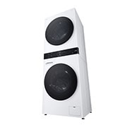 LG  WashTower™, 12/10 кг, макс. 1400 оборота/мин.,  Steam™, TurboWash™360, Автоматично почистване на кондензатора и ThinQ™ WiFi , right perspective view, WT1210WWF, thumbnail 13