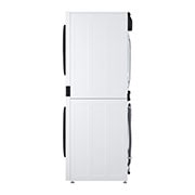 LG  WashTower™, 12/10 кг, макс. 1400 оборота/мин.,  Steam™, TurboWash™360, Автоматично почистване на кондензатора и ThinQ™ WiFi , side view, WT1210WWF, thumbnail 17