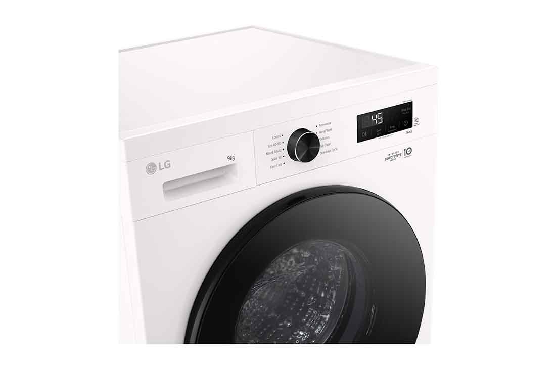 LG 9 кг, макс. 1400 оборота/мин., Перална машина с пара, WiFi , Преден изглед отгоре, F4X1009NWB, thumbnail 3