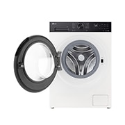 LG 11 кг, макс. 1400 оборота/мин., Перална машина с пара, TurboWash™360, AI DD™ и WiFi , Изглед отпред с отворена врата, F4X5011THB, thumbnail 2