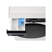 LG 11 кг, макс. 1400 оборота/мин., Перална машина с пара, TurboWash™360, AI DD™ и WiFi , Преден изглед отгоре, F4X5011THB, thumbnail 4