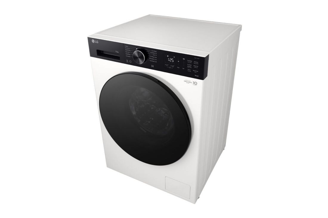LG 11 кг, макс. 1400 оборота/мин., Перална машина с пара, TurboWash™360, AI DD™ и WiFi , Страничен изглед, F4X5511THB, thumbnail 11