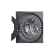 LG 11 кг, макс. 1400 оборота/мин., Перална машина с пара, TurboWash™360, AI DD™ и WiFi , Изглед към чекмеджето за препарати, F4X5011TBB, thumbnail 6