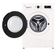 LG 7 кг, макс. 1200 оборота/мин., Перална машина с пара, Slim дизайн, Изглед отпред с отворена врата, F2X10S7NWK, thumbnail 2