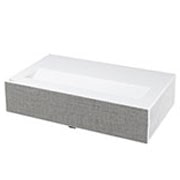 LG CineBeam HU715QW 4K UHD лазерен UST проектор, Изглед отстрани под ъгъл -15 градуса, HU715QW, thumbnail 5