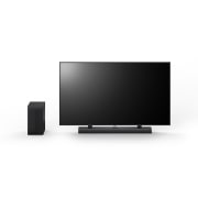 LG Саундбар за телевизор с Dolby Atmos 3.1.1 channel S70TY 2024, Преден изглед на 65inch LG QNED, LG Soundbar S70TY и събуфъра, S70TY, thumbnail 10