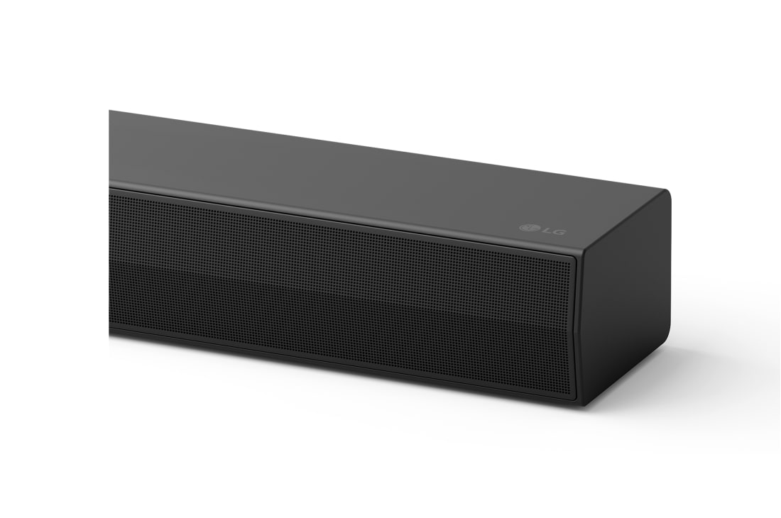 LG S60TR LG Soundbar за домашно кино със задни високоговорители за съраунд звук 5.1 канала, Изглед отпред на страничния ъгъл на LG Soundbar S60TR, S60TR, thumbnail 6