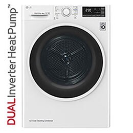 8 кг, Eco Hybrid™ Сушилня с DUAL Inverter HeatPump , Автоматично почистване на кондензатора и ThinQ™ WiFi2