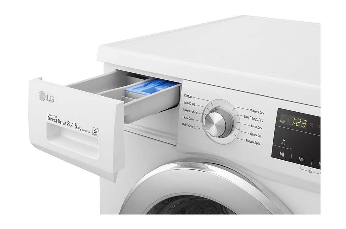 LG 8/5 кг, макс. 1400 оборота/мин, Пералня със сушилня, F4J3TM5WE, F4J3TM5WE, thumbnail 5