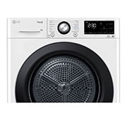 LG 8 кг, Eco Hybrid™ Сушилня с DUAL Inverter HeatPump, Автоматично почистване на кондензатора и ThinQ™ WiFi, Изглед на дисплея, RH80V3AVBN, thumbnail 6