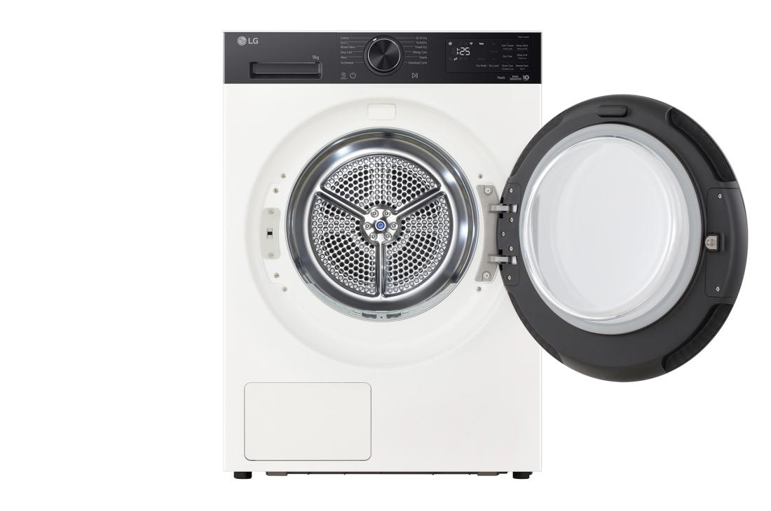 LG 9 кг, Eco Hybrid™ Сушилня с DUAL Inverter HeatPump, Автоматично почистване на кондензатора и ThinQ™ WiFi, Сушилня с DUAL Inverter HeatPump - RHX5009THB, RHX5009THB, thumbnail 2