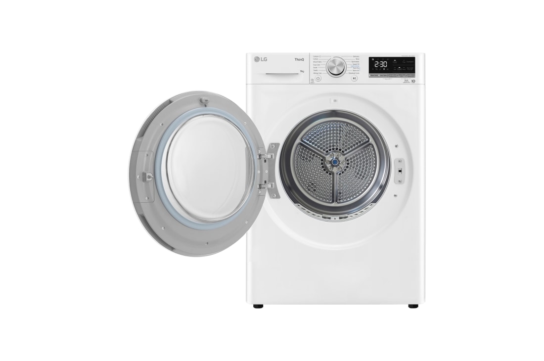 LG 9 кг, Eco Hybrid™ Сушилня с DUAL Inverter HeatPump, Автоматично почистване на кондензатора и ThinQ™ WiFi, Сушилня с DUAL Inverter HeatPump - RH90V9AV4N, RH90V9AV4N, thumbnail 2